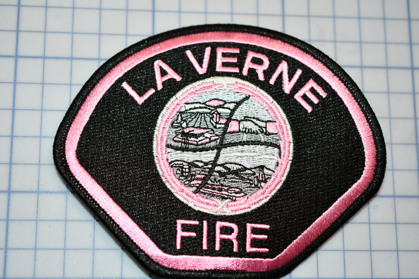 a patch that says la verne fire on it