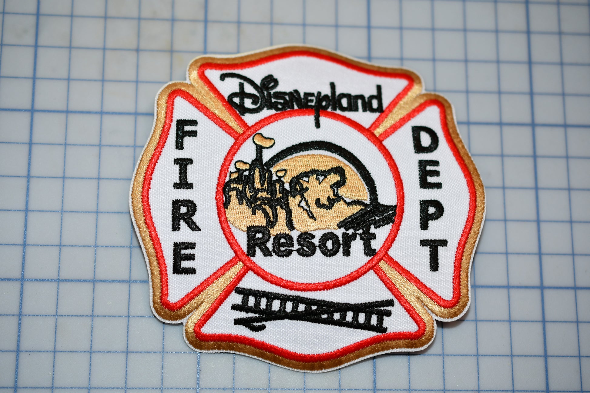 a patch with a fire department logo on it