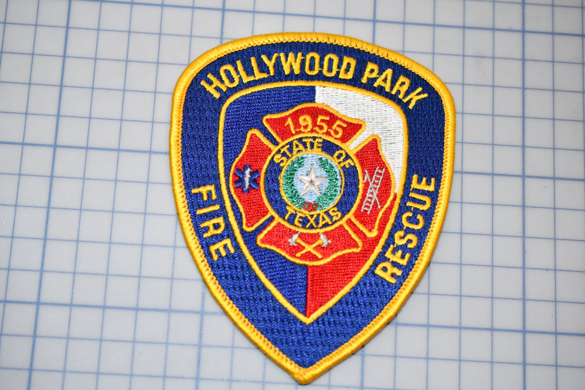 a hollywood park fire department patch