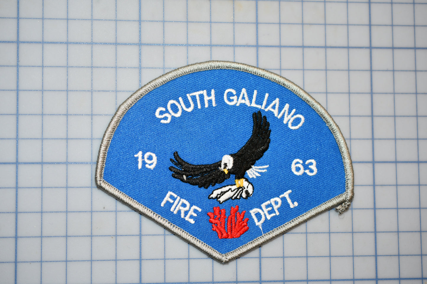 a patch with a picture of an eagle on it