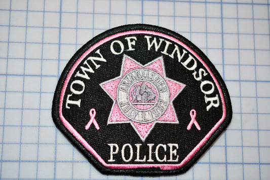 a town of windsor police patch on a piece of paper