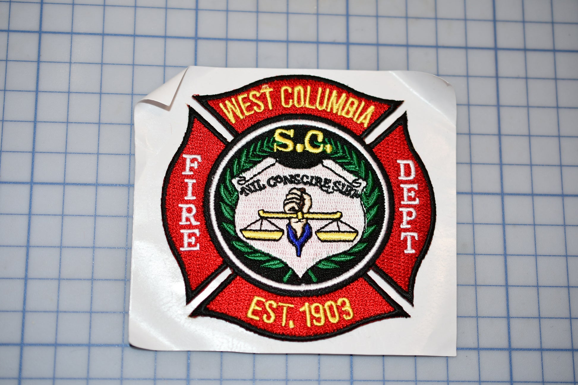 a sticker with the words west columbia sc on it