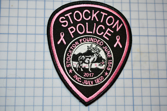 a patch with a picture of a police officer on it