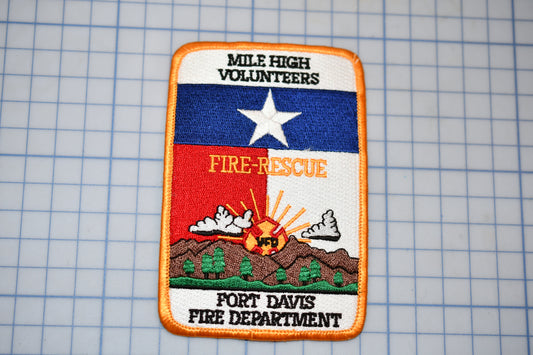 a patch with a fire rescue logo on it