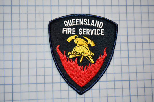 a patch that says queensland fire service on it