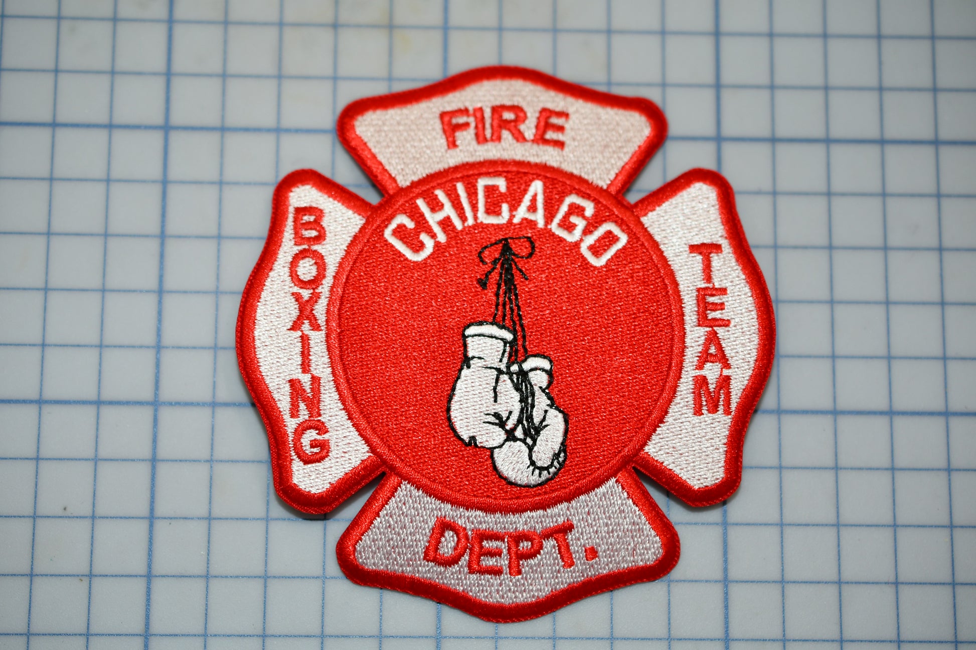 a patch with a fire department logo on it