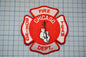 a patch with a fire department logo on it