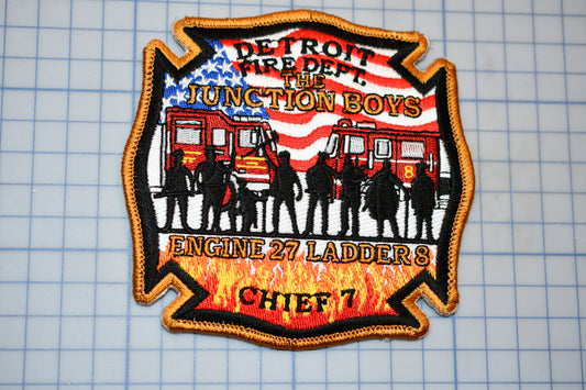 a patch with a fire department logo on it