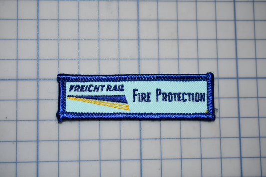 a patch with a fire protection message on it