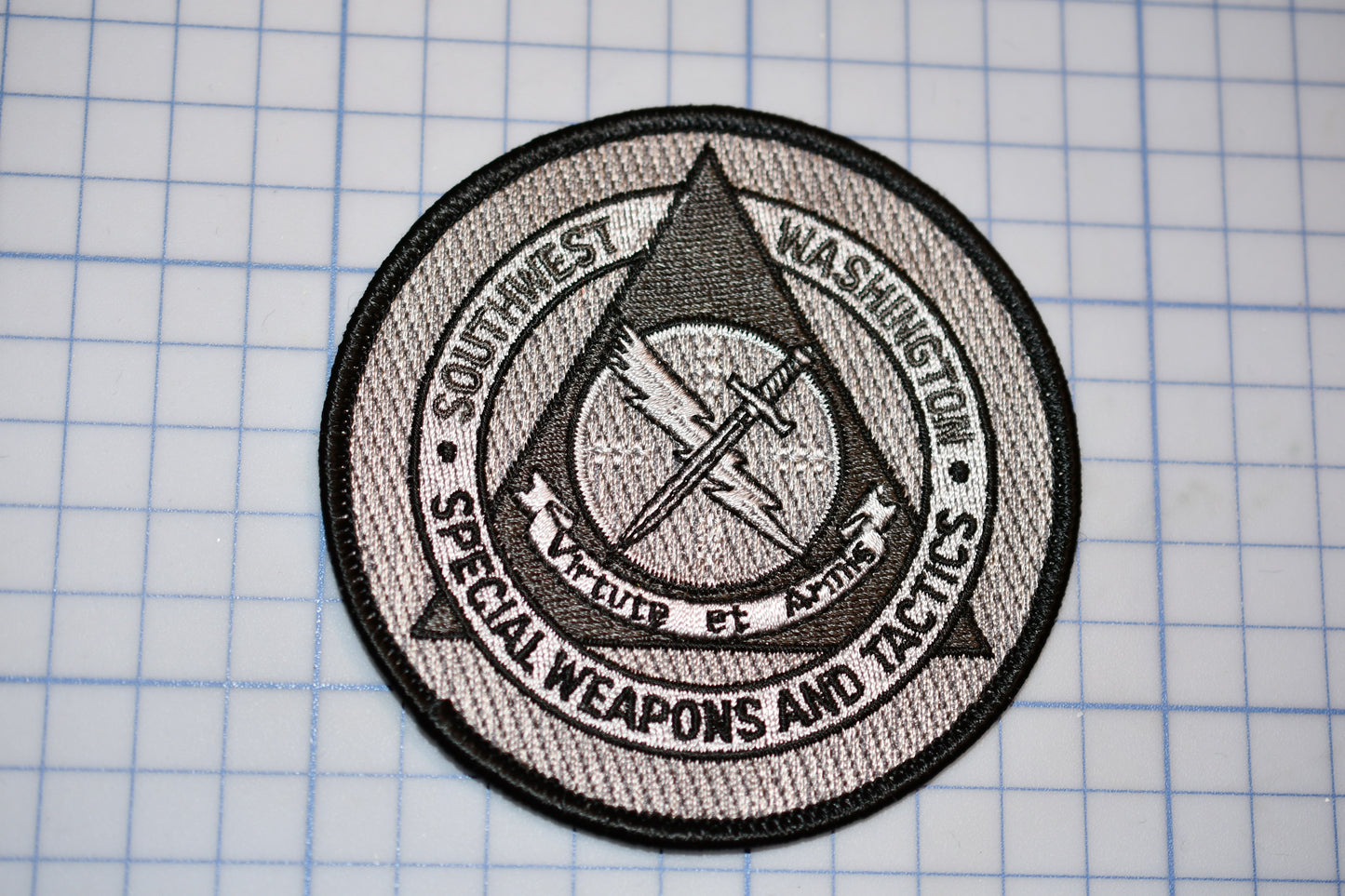 a patch with a picture of a star trek emblem on it