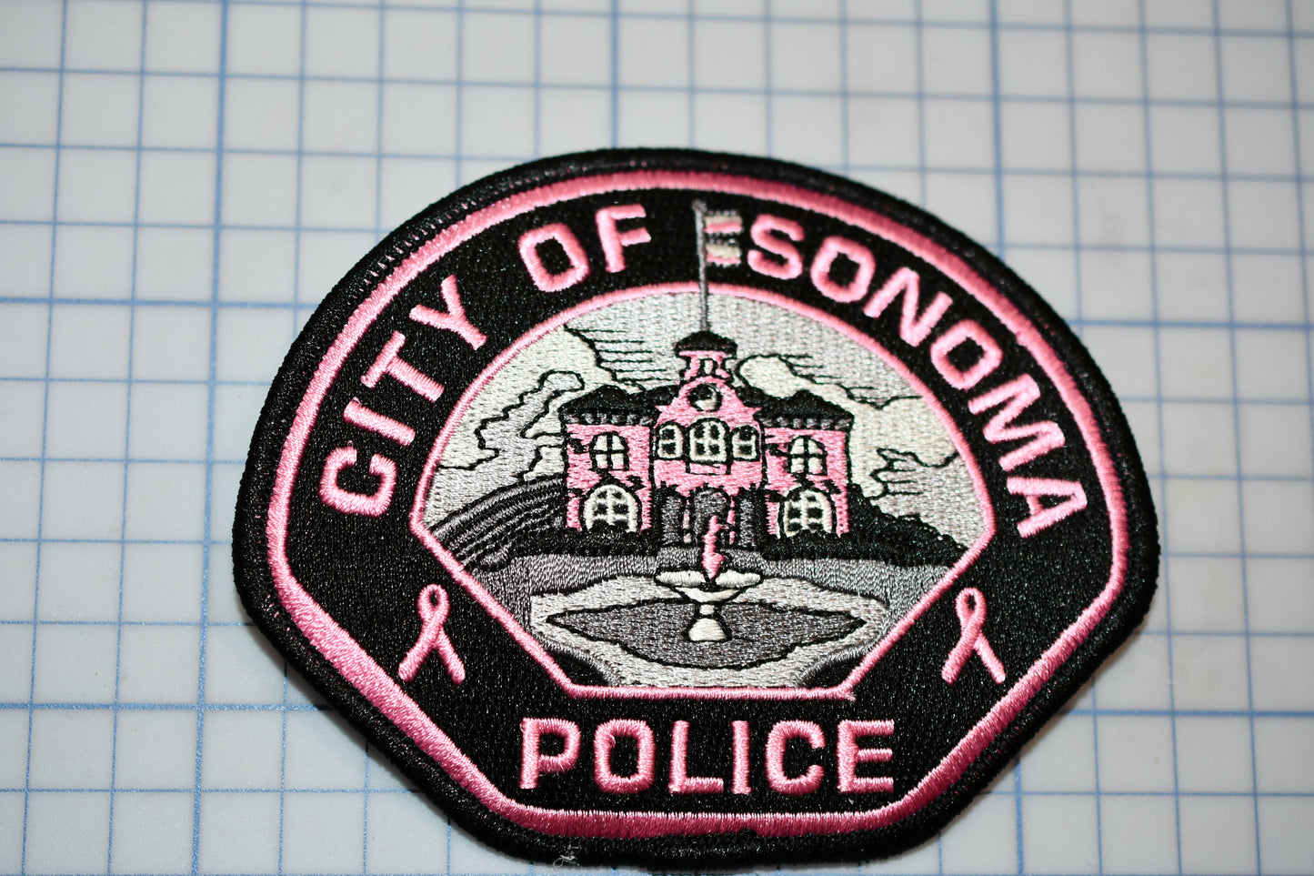 a patch with the city of sonoma police on it