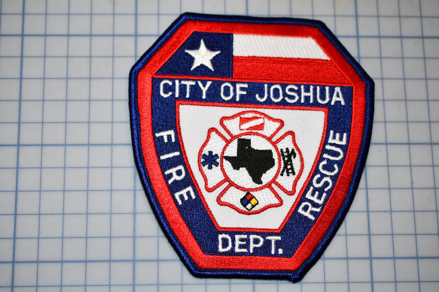 a patch with a fire department logo on it