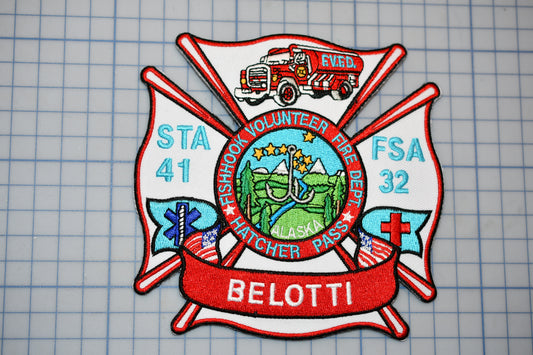 a patch with a fire department emblem on it