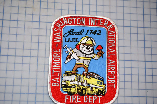 a patch with a fire department logo on it