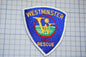 a patch with the words westminster fire rescue on it