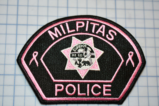 a patch that says milpitas police on it