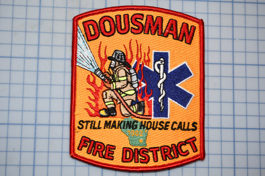 a patch with a fire department logo on it