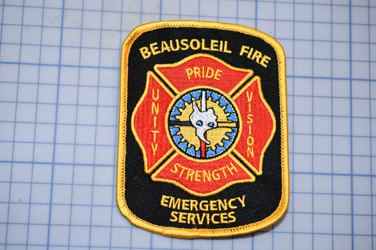 a patch with a fire department emblem on it