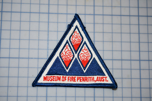 a patch with the words museum of fire department on it