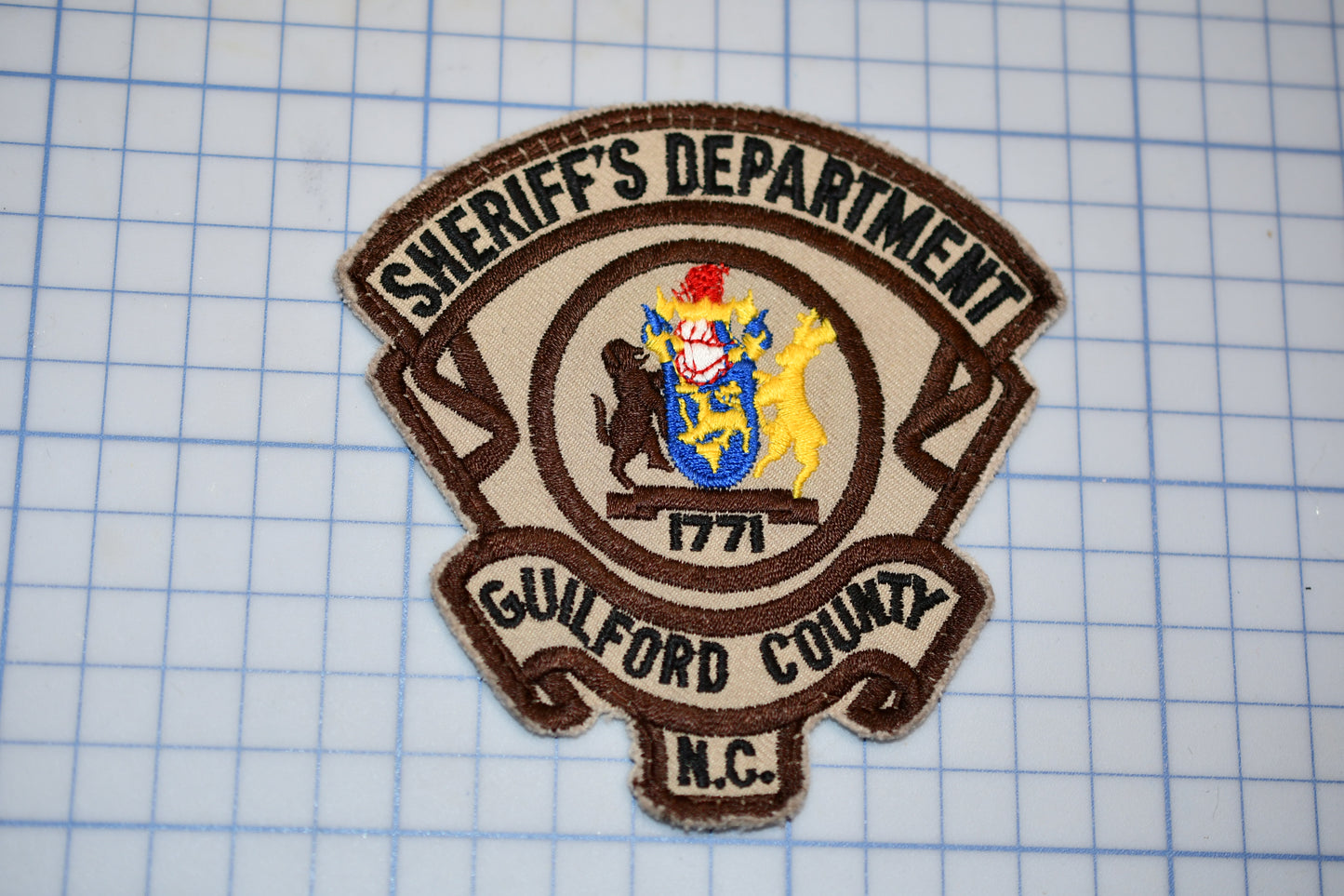 a patch with the words sheriff's department on it