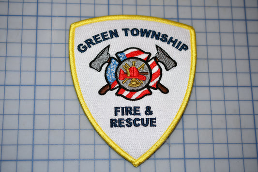 a green township fire and rescue patch