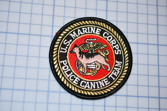 a patch with a picture of a marine corp seal on it