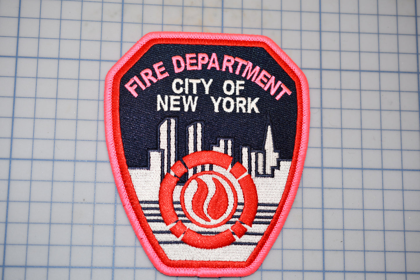 a patch with a fire department logo on it