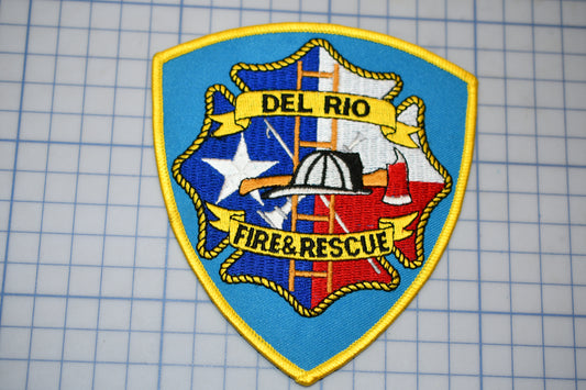 a patch of a fire and rescue badge