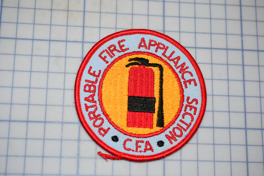 a patch with a fire extinguisher on it