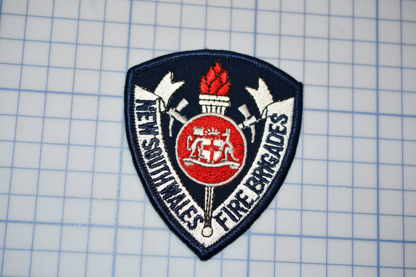 a patch with a fire department emblem on it