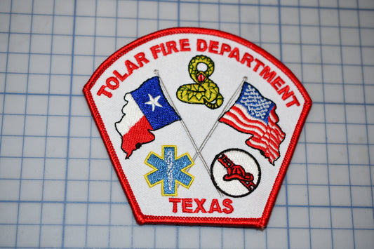 a patch that says tolar fire department texas