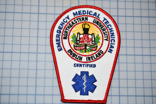 a patch with a picture of an emergency medical technician on it