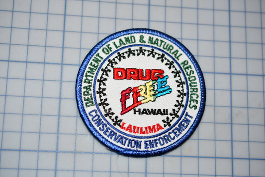 a patch with the words drup on it