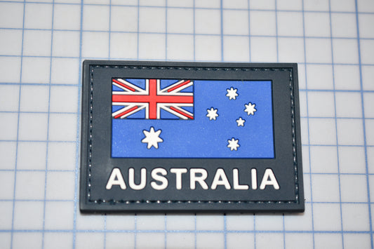 a patch with a picture of the flag of australia