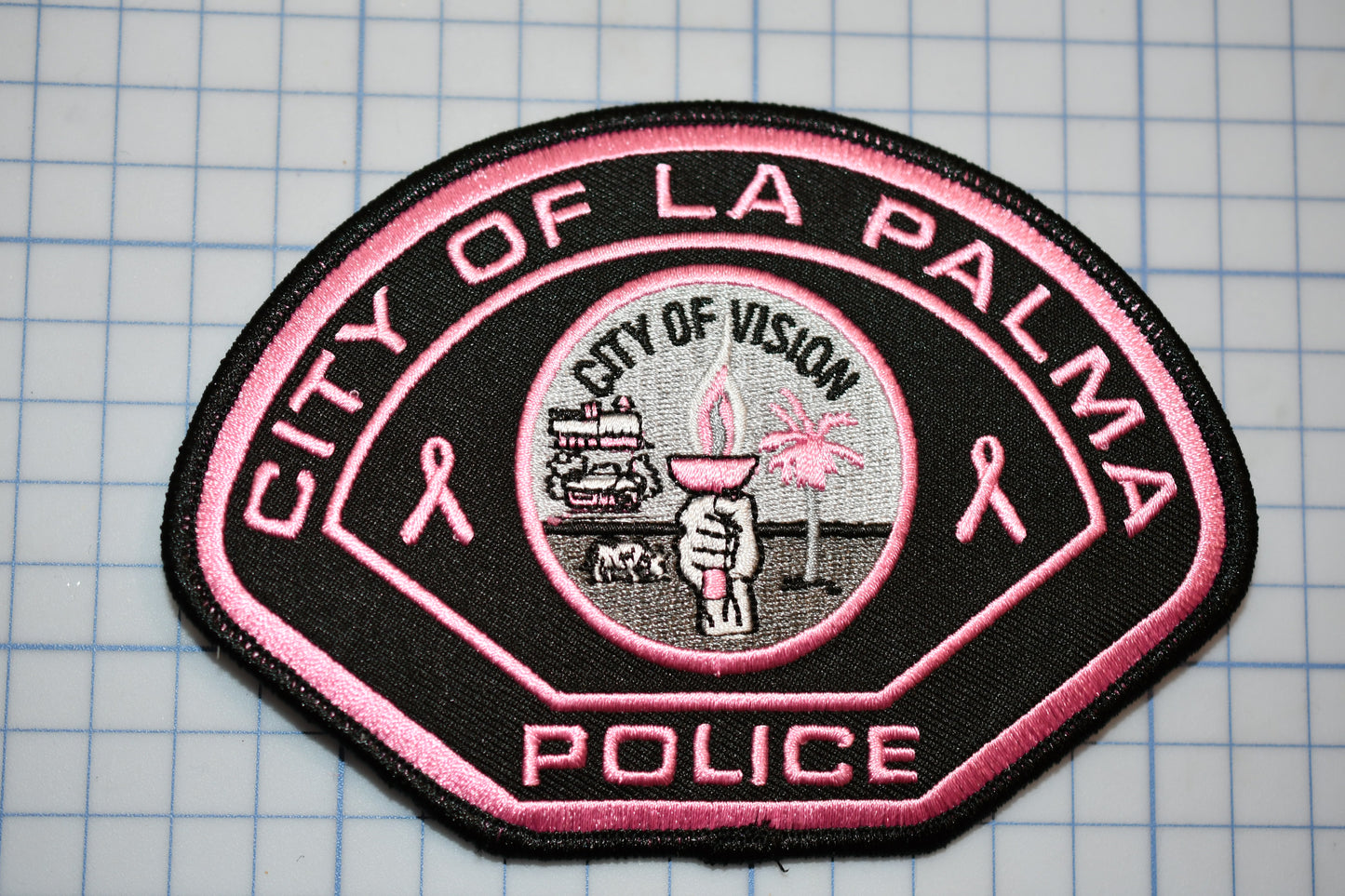 a patch that says city of la palm police