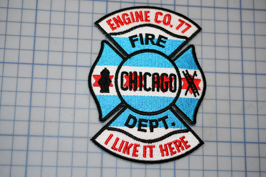 a patch with a fire department logo on it