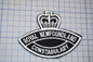 a patch with the words royal newfoundland and a crown on it