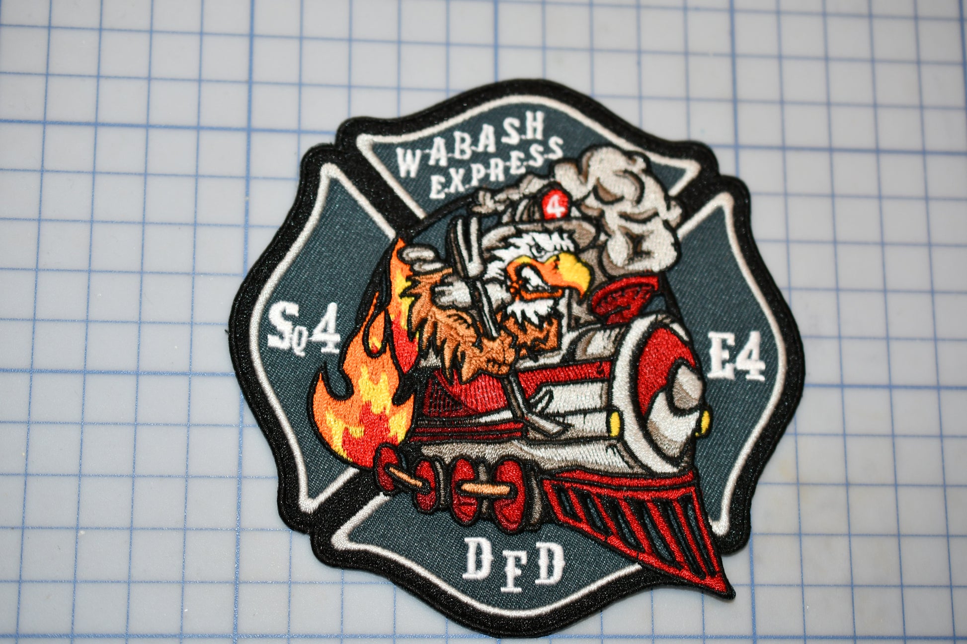 a patch with a fire department logo on it