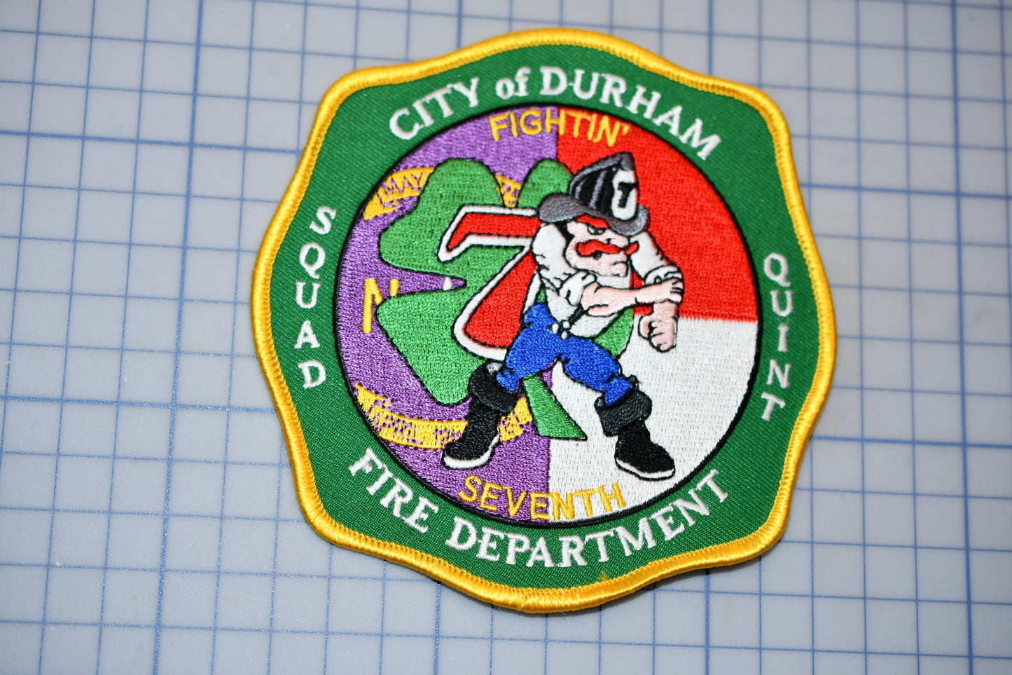 a patch with a fire department logo on it