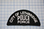 a patch that says city of letheridge police force