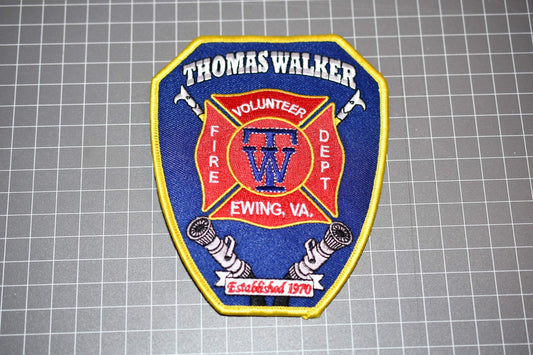 Thomas Walker Virginia Fire Department Patch (B8)