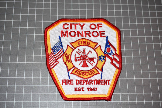 City Of Monroe Ohio Fire Department Patch (B9)