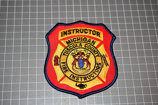 Tuscola County Michigan Fire Instructor Patch (B9)