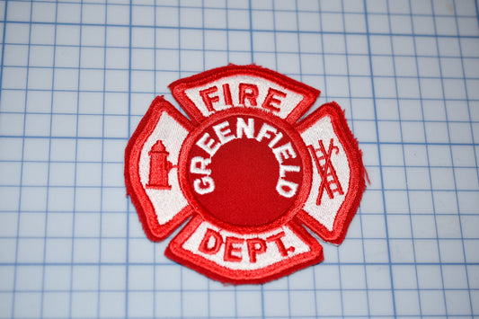 Greenfield Wisconsin Fire Department Patch (B21-177)