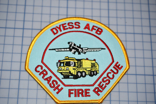 Dyess Air Force Base Texas Crash Fire Rescue Patch (B28-317)