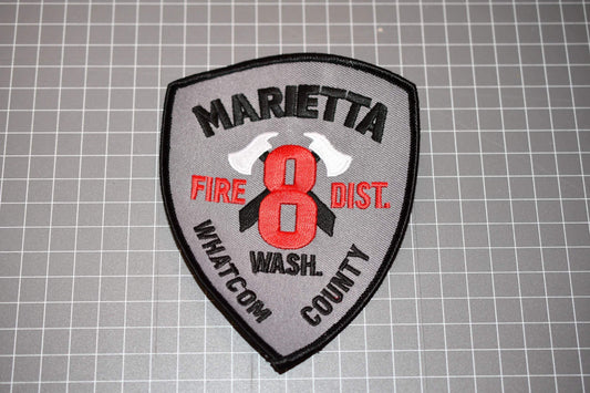 Marietta Washington Fire District 8 Whatcom County Patch Patch (B3)