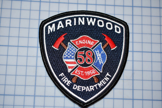 Marinwood California Fire Department Patch (S4-283)