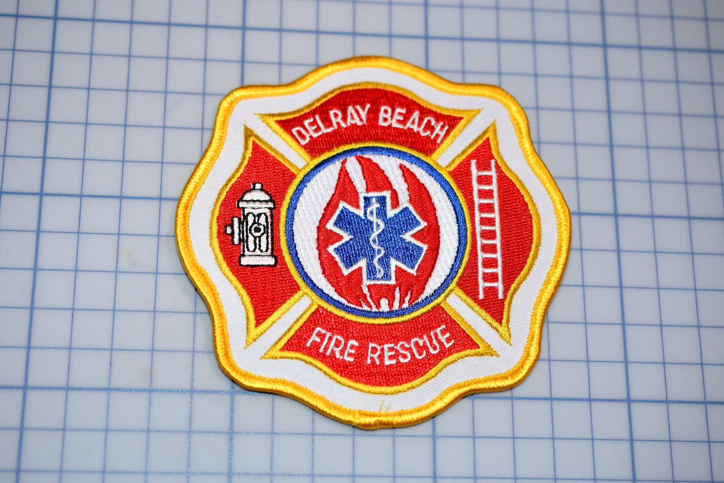 Delray Beach Florida Fire Rescue Patch (B29-345)