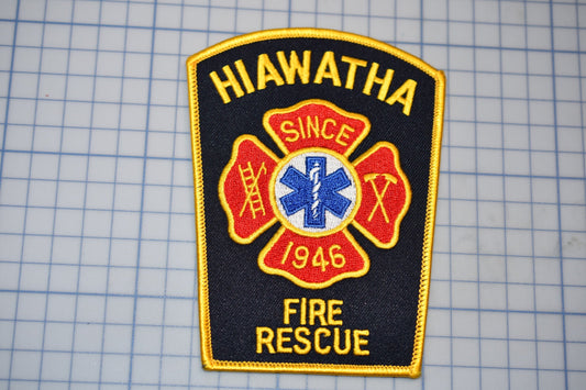 Hiawatha Iowa Fire Rescue Patch (B29-359)