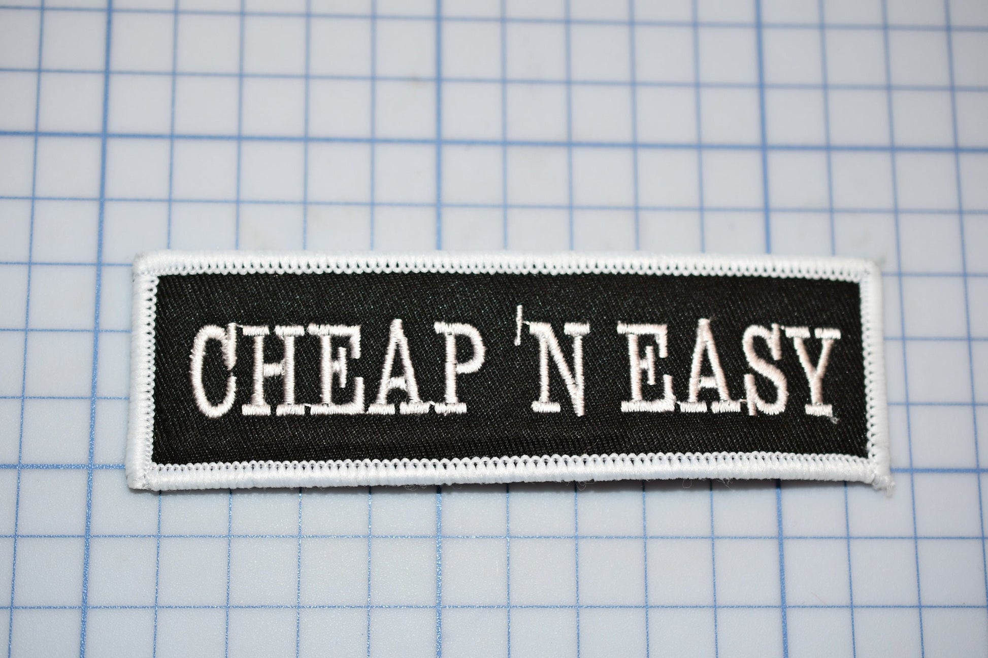 A &quot;Cheap &#39;N&#39; Easy&quot; Sew On Biker Patch (B30-365)